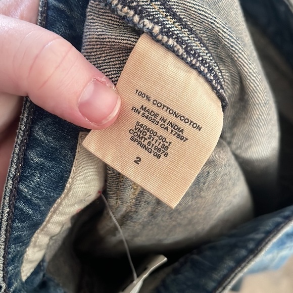 Gap NWT distressed coloring denim jean skirt - Picture 5 of 6